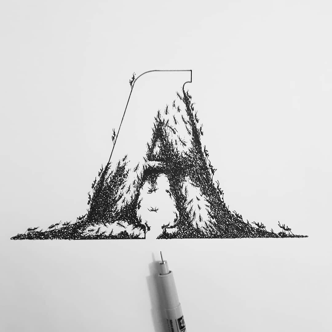 Using Ant In Lettering Lettering Inspo #6 - Type Gang